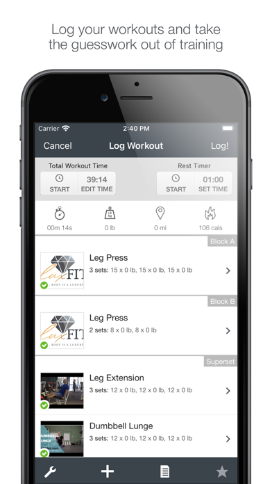 LuxFit Training screenshot 2
