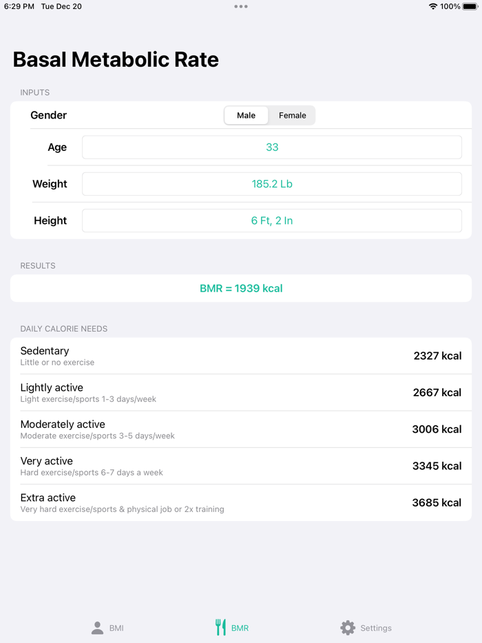 BMI Calculator Simple