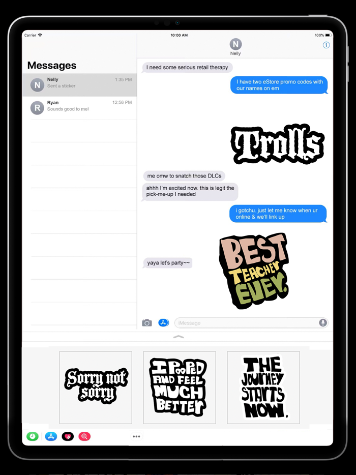 Hip Cool Type Stickers