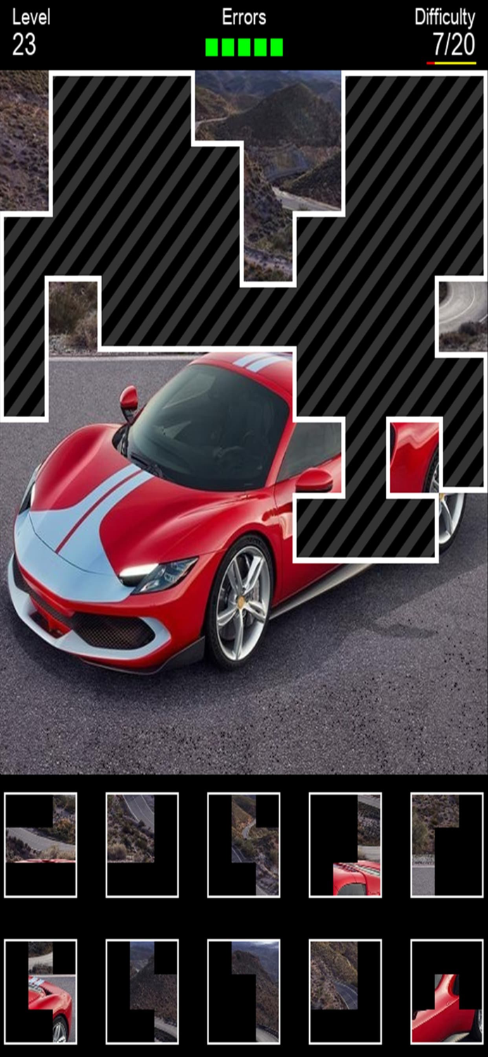 Cars 5  Sports Car Puzzle