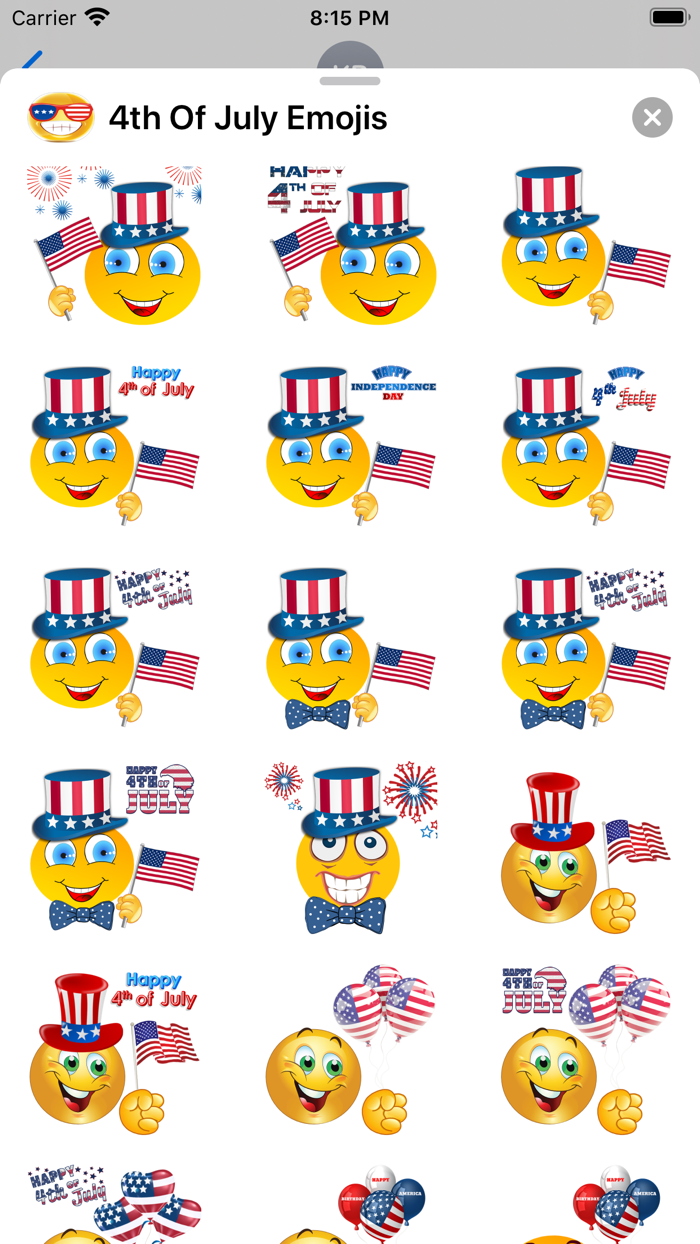 4th of July Emojis