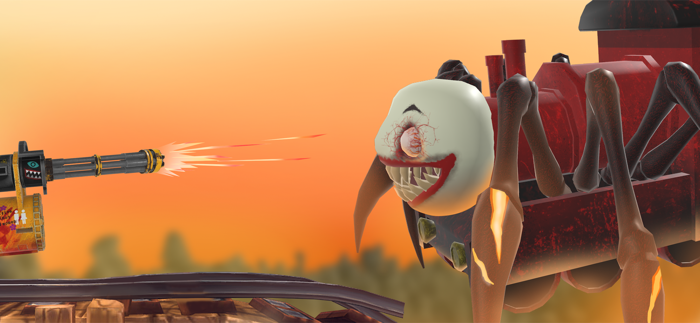 Spider Train Survival Shoot