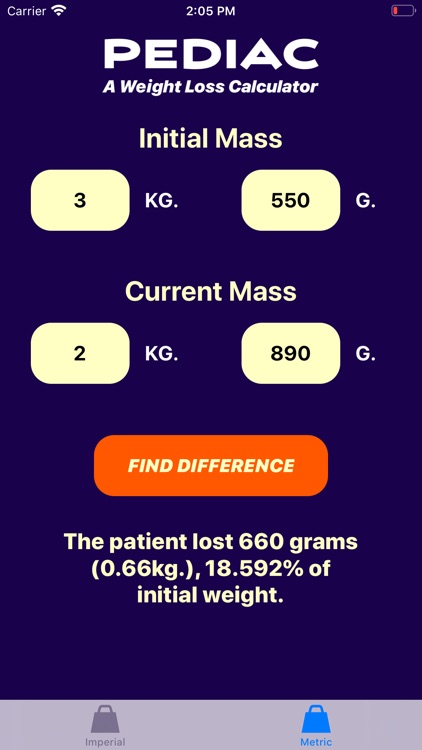 Pediac Weight Calculator screenshot-6