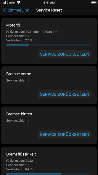BimmerLink für BMW und MINI app screenshot 8 by SG Software GmbH & Co. KG - appdatabase.net