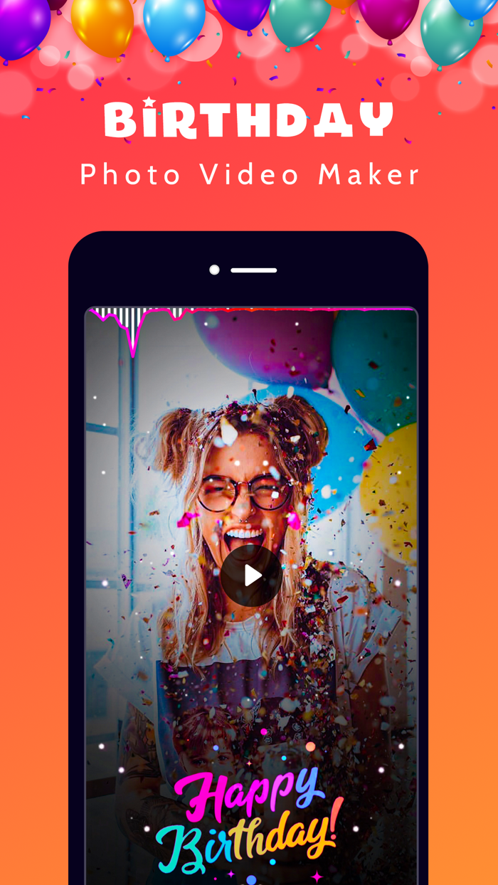 Birthday Video Maker - status