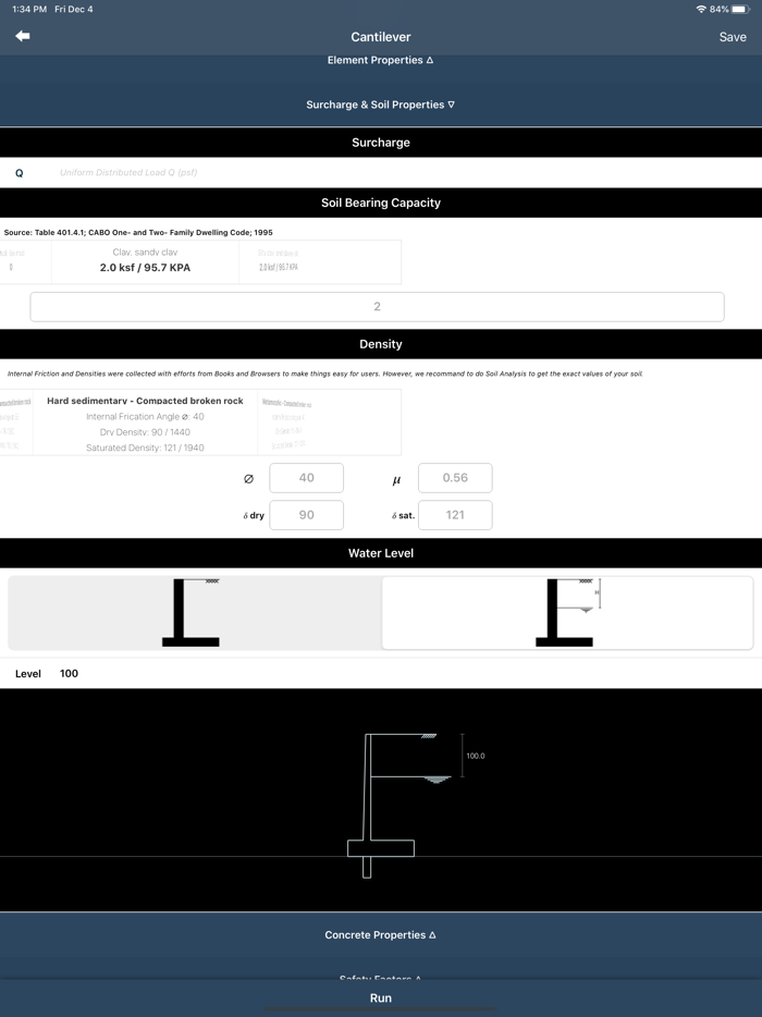 Cantilever Retaining Wall
