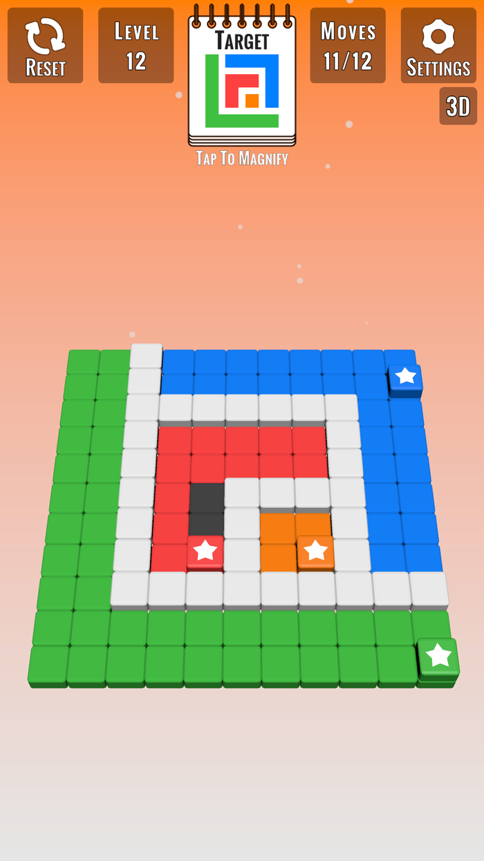 Color Swipe Puzzle 3D