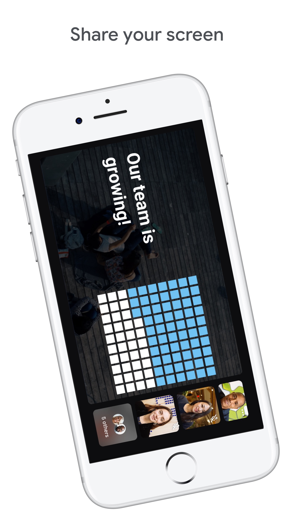 Screenshot do app Google Meet