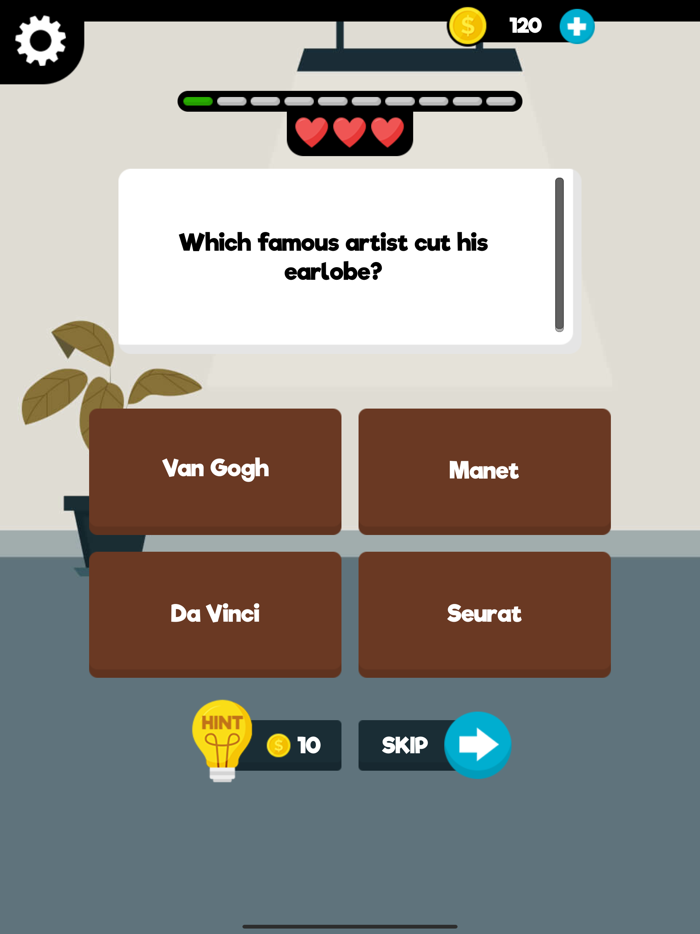 Art Quiz Game  Trivia App
