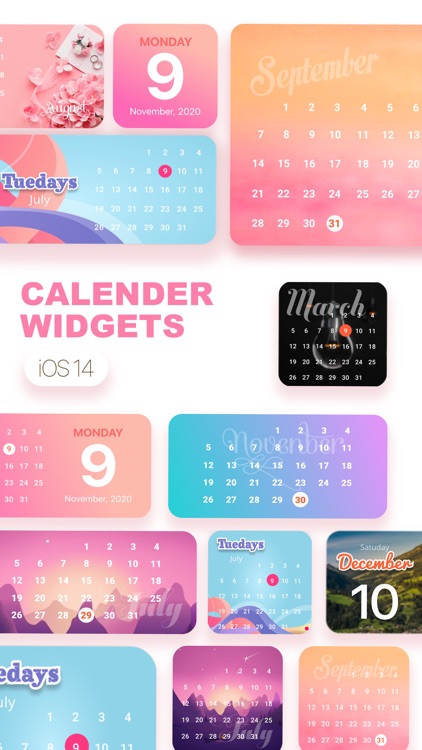 Calendar Widget: Month Widgets