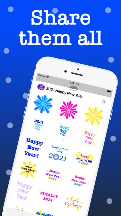 2021 Happy New Year Stickers. screenshot-4