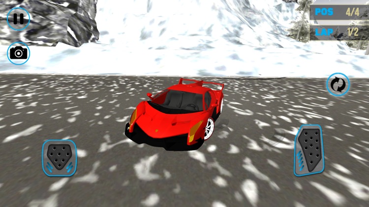 Lamborghini Car Snow Racing
