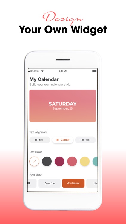 Aesthetic Calendar Widget