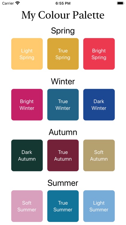 My Colour Palette