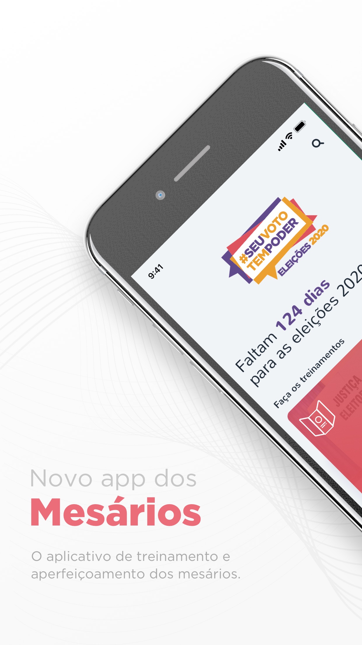 Screenshot do app Mesário