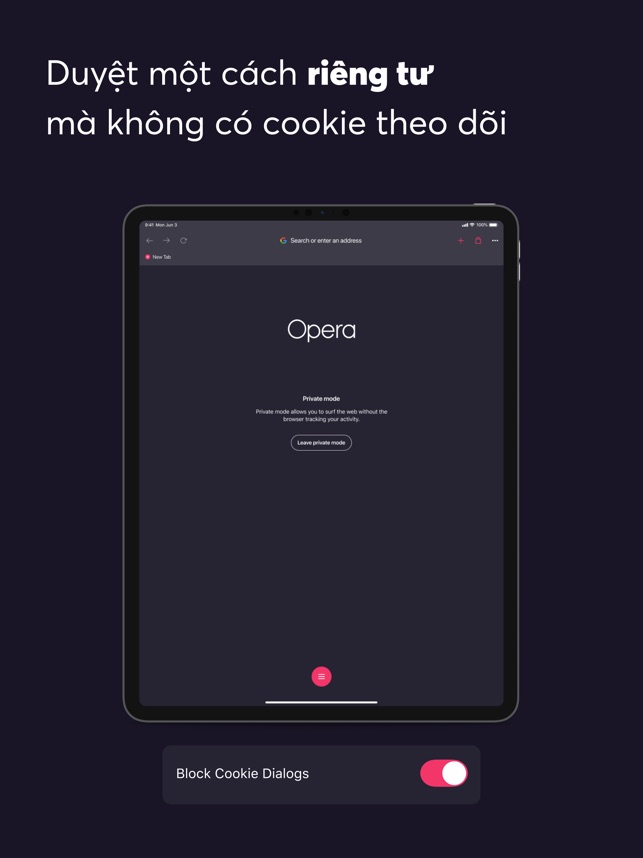 Opera: Lướt web nhanh, bảo mật