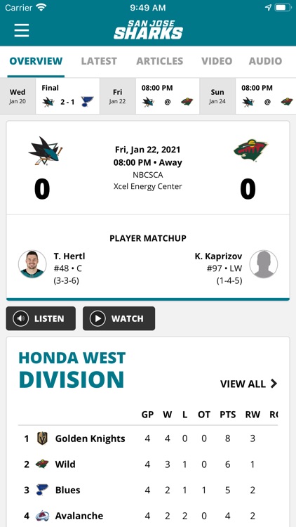 San Jose Sharks + SAP Center screenshot-0