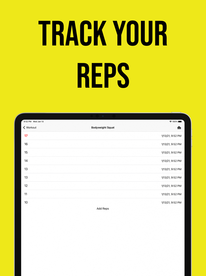 Reps Counter Workout Tracker