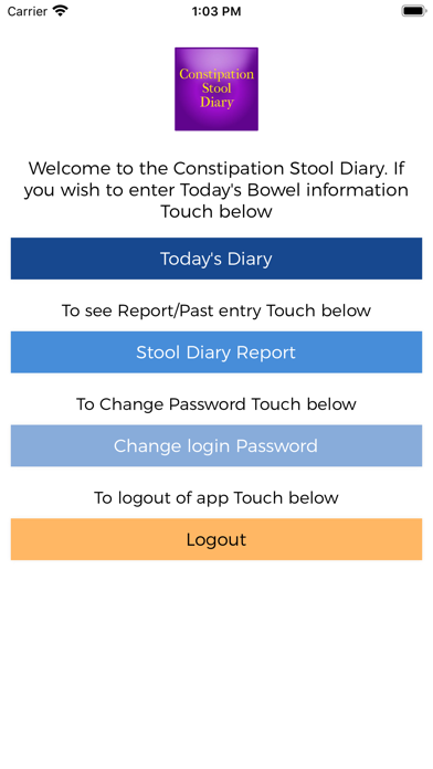 Constipation Diary screenshot 2