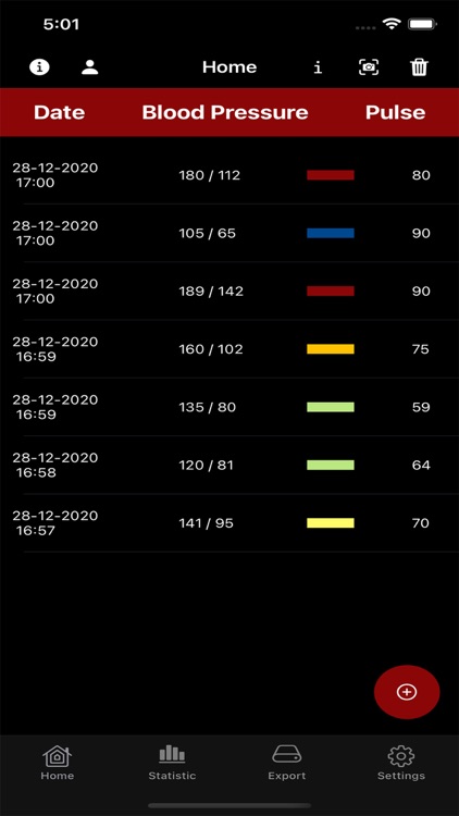 Blood Pressure Diary App