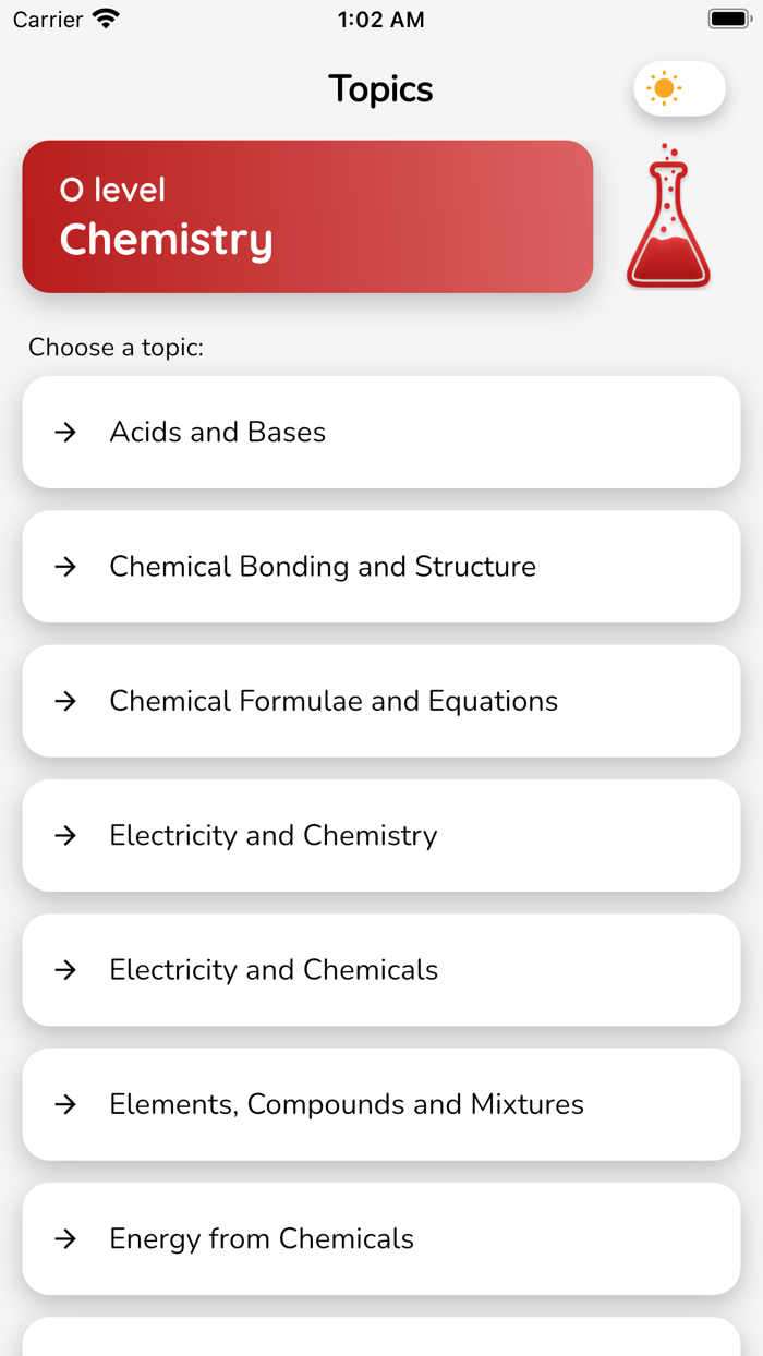 O Level Chemistry Quiz