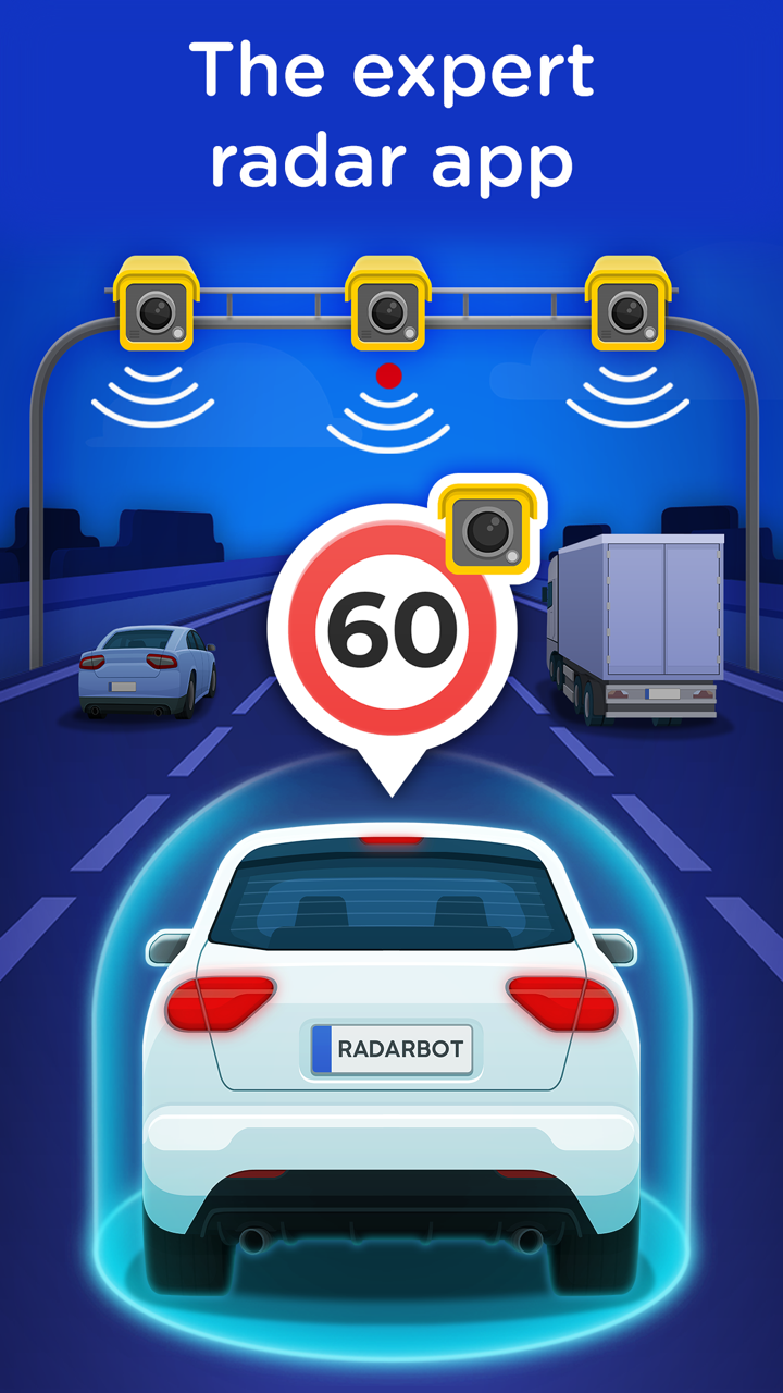Radarbot Pro Speedcam Detector screenshot 1