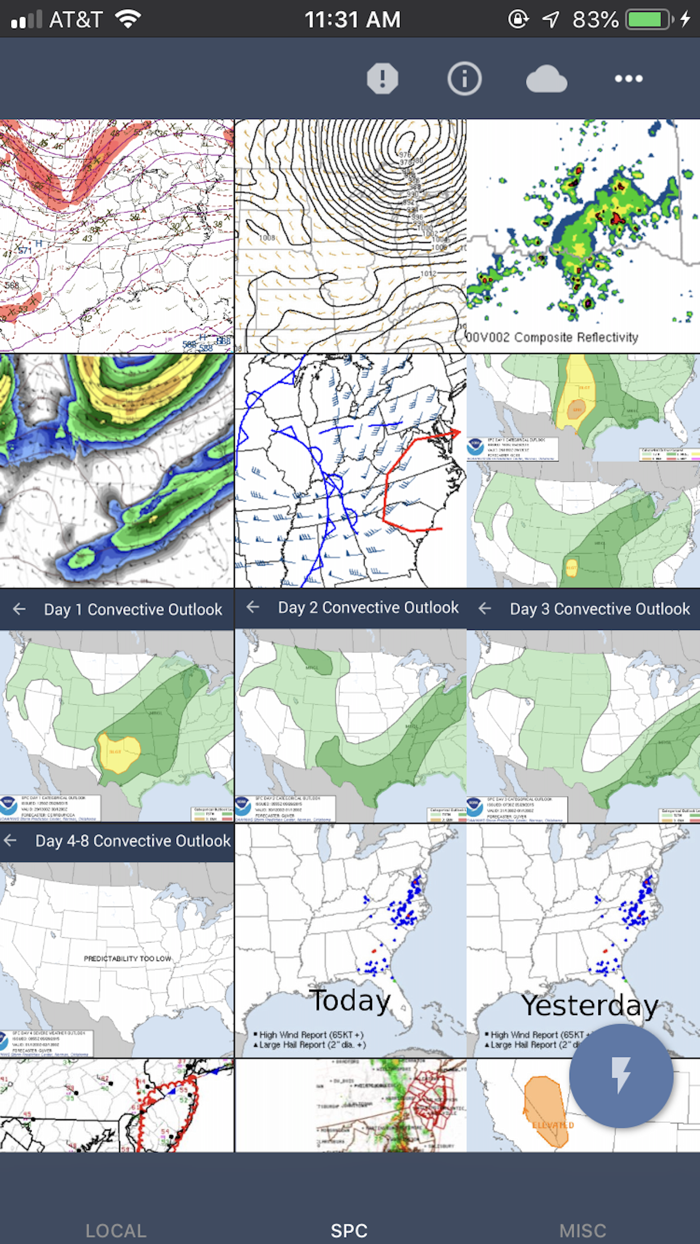 NOAA Weather Radar  Forecast