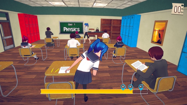 Anime High School Girl Life 3D screenshot-5