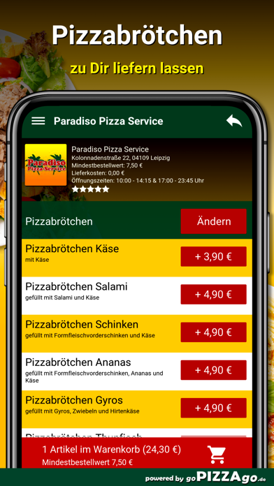 Paradiso Pizza Service Leipzig screenshot 5