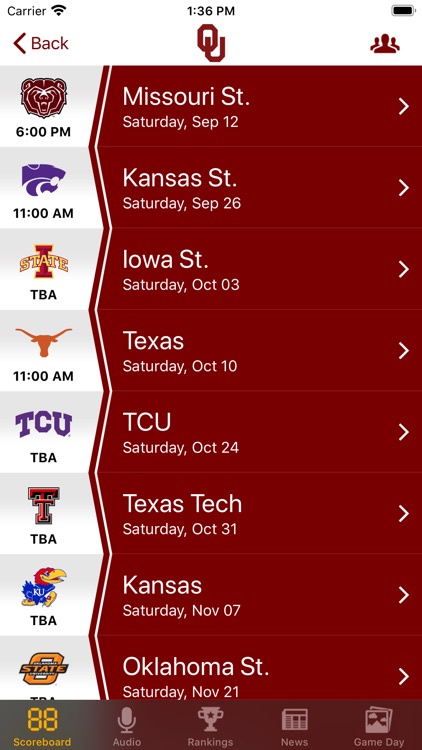 Big 12 Football Scores screenshot-4