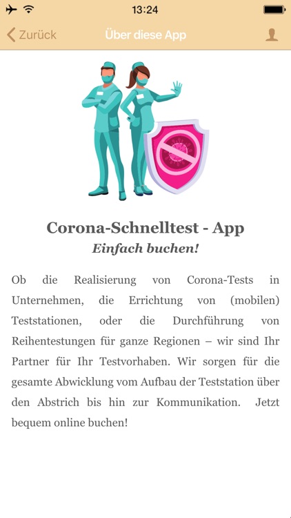 Corona-Schnelltest-App