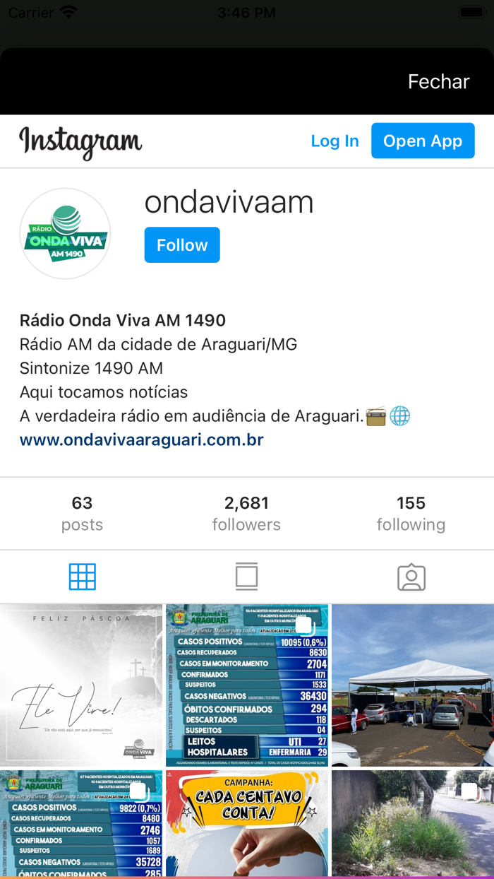 RADIO ONDA VIVA AM ARAGUARI MG