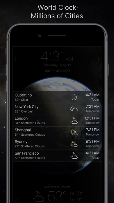 Living Earth HD - World Clock and Weather Screenshot 5