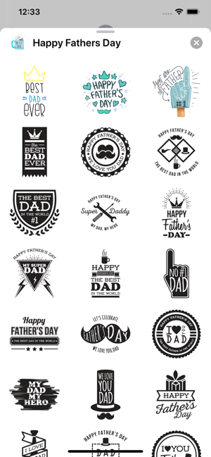 Happy Father Days Sticker Pack