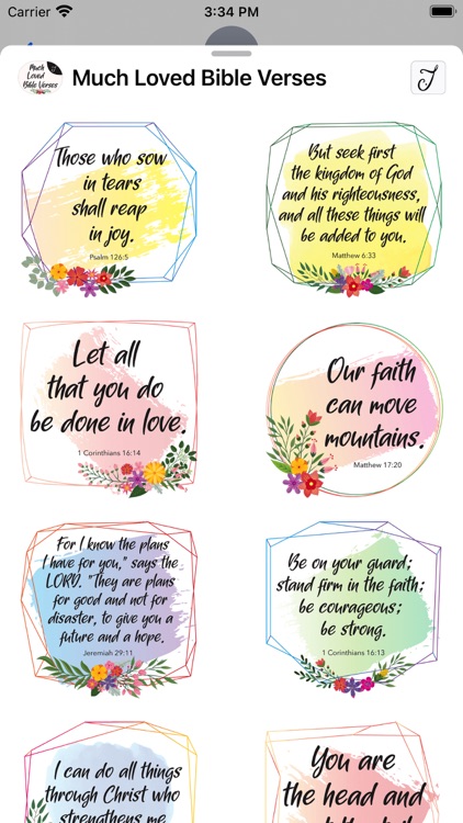 Much Loved Bible Verses