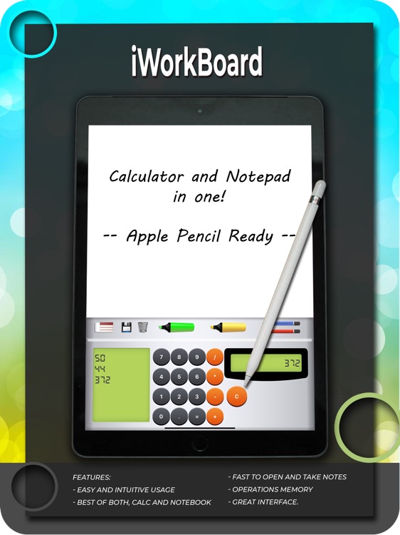 iWorkBoard - Calc & Whiteboard