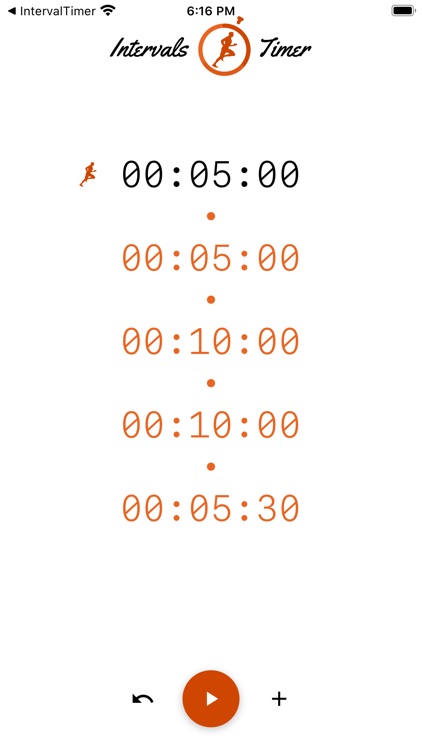 Timer with intervals