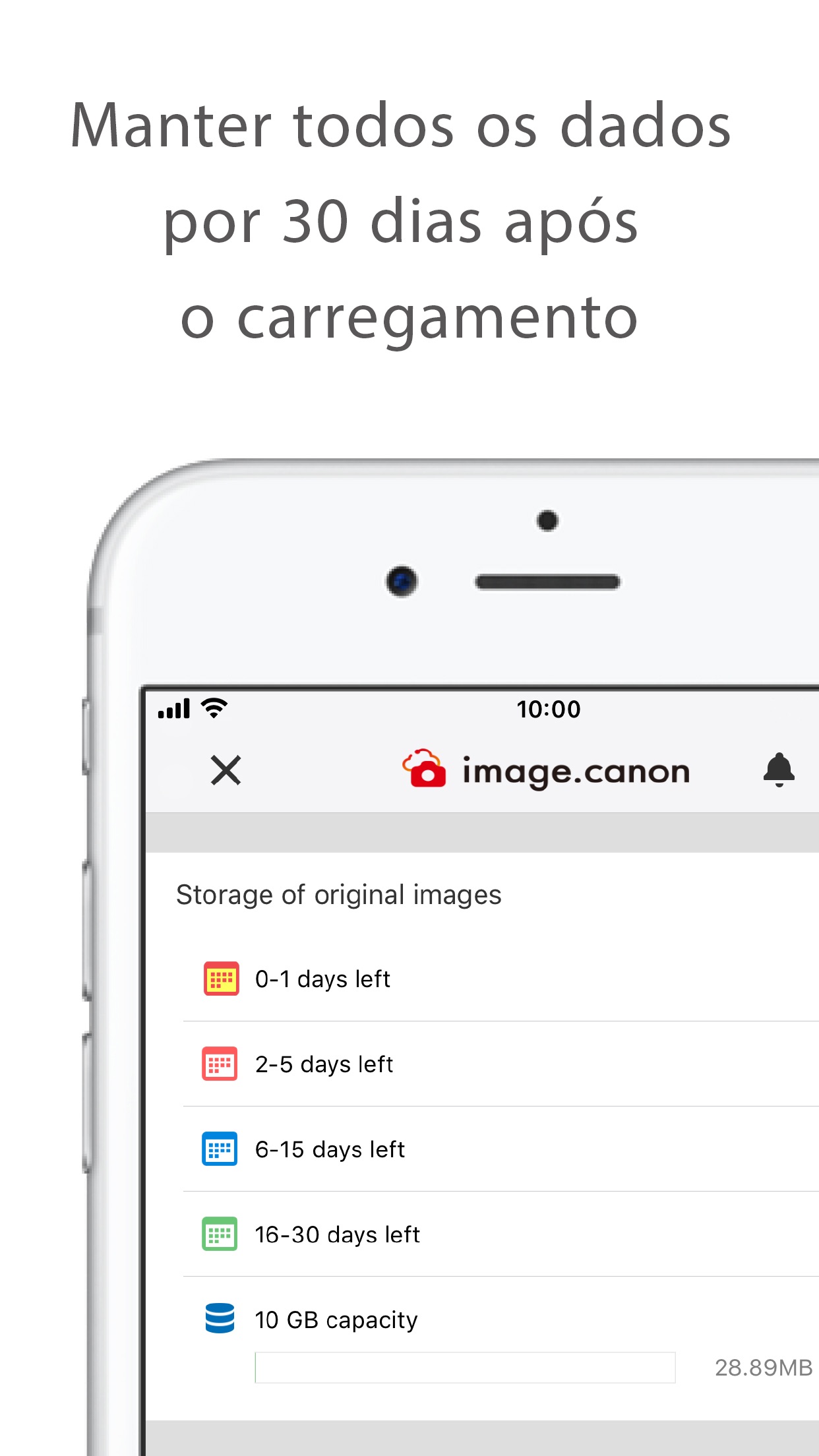 Screenshot do app image.canon