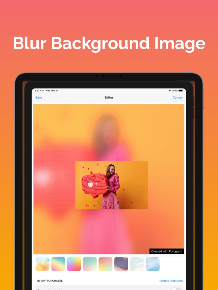 Edit pictures - Fotogram