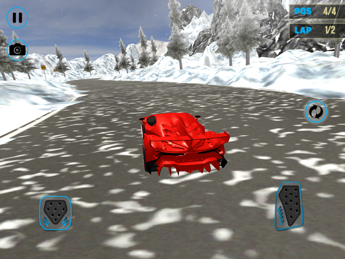 Đua xe trên tuyết Lamborghini