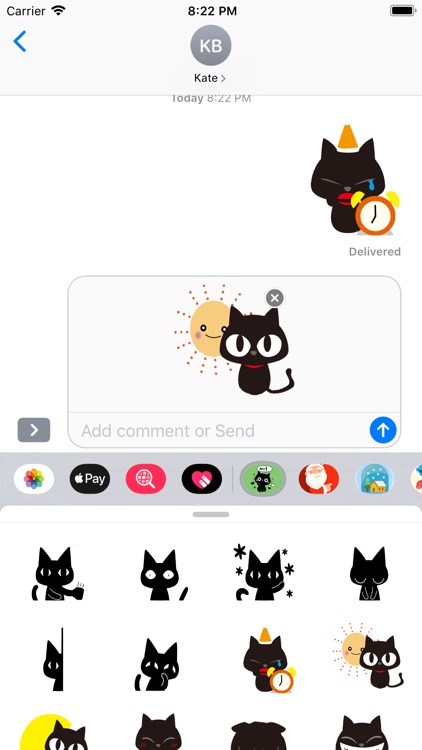 Black Cat Stickers packs