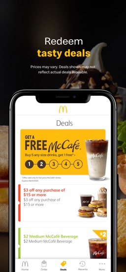 McDonald's app screenshot