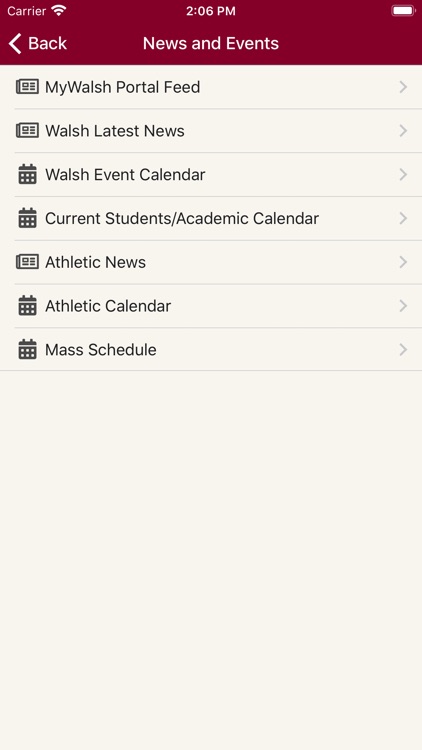 Walsh University App