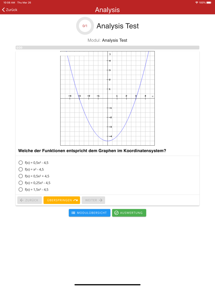 Bahn Einstellungstest