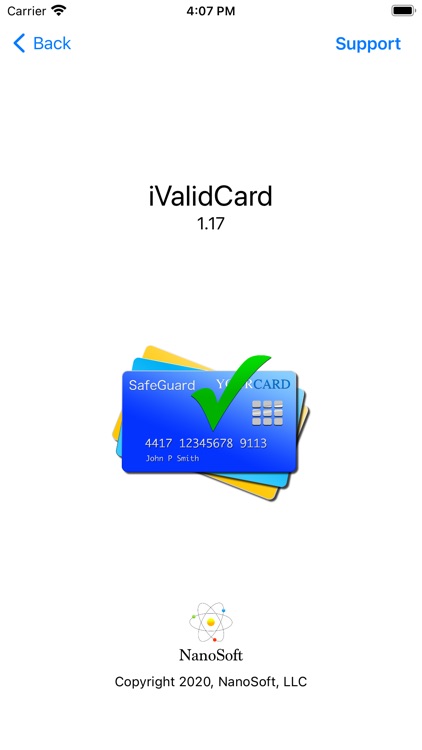 iValidCard