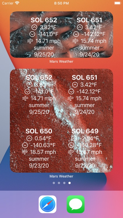 Mars Weather with Widgets