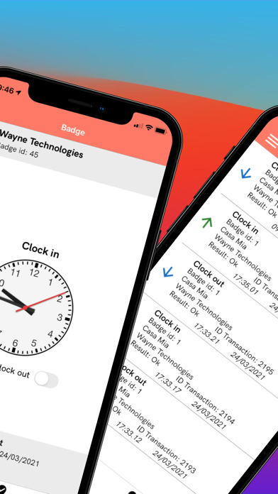 BadgeMe: time tracking service screenshot 2