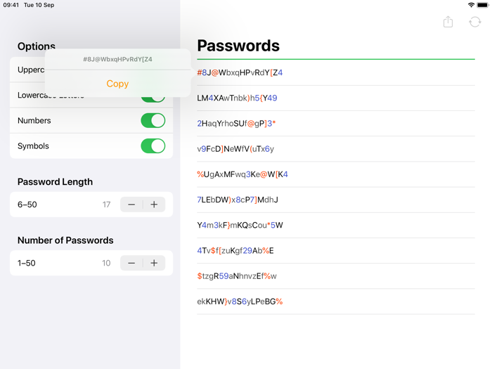 Sklv Password Generator