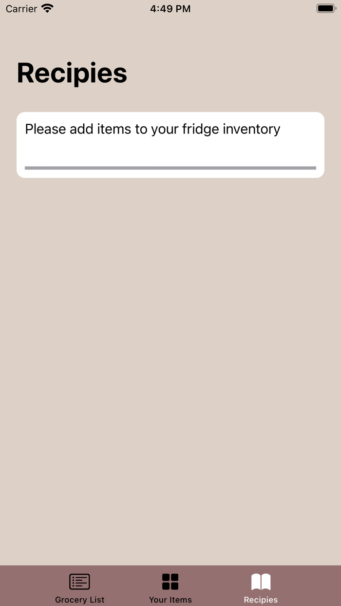 Fridge - Track your food