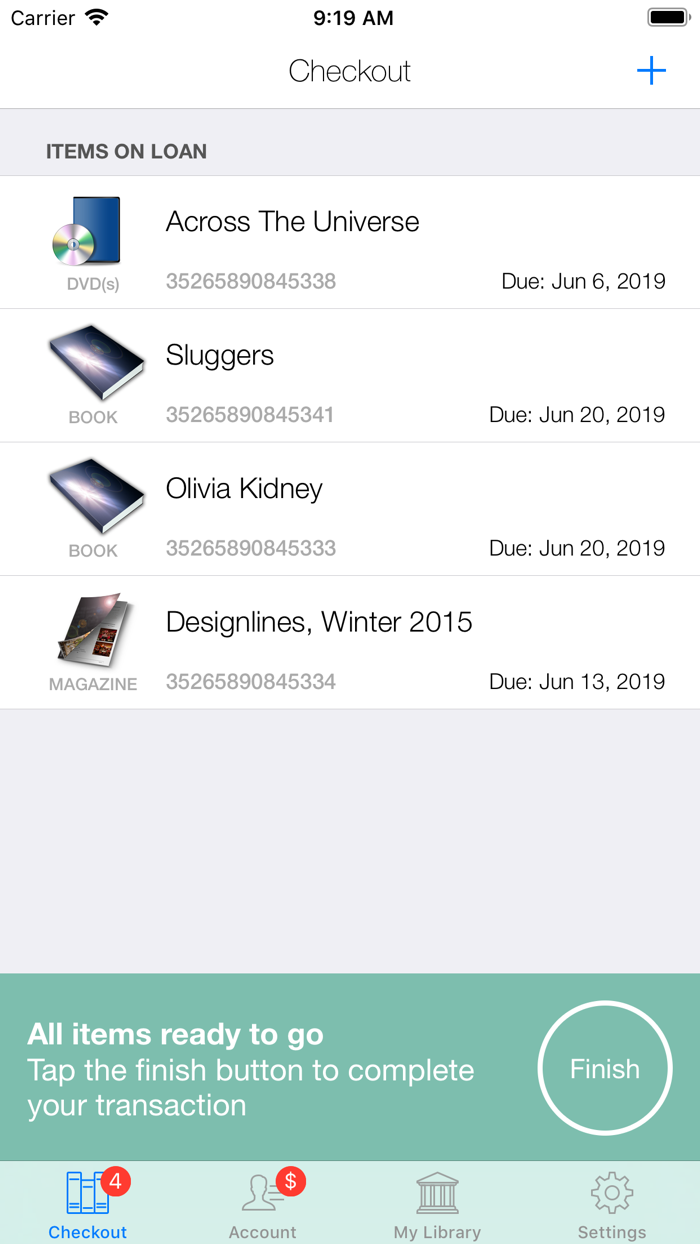 WSU Library Checkout